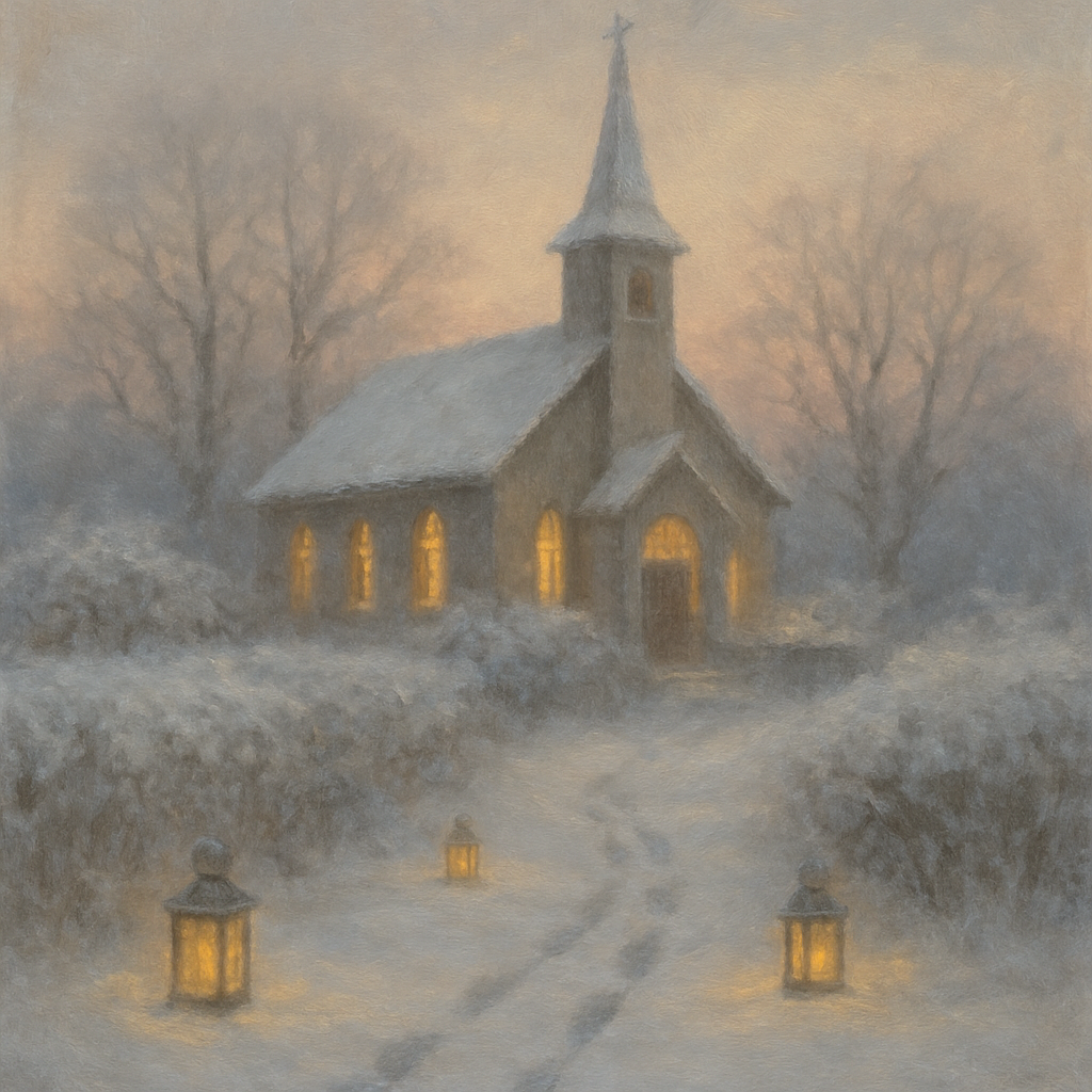 Quiet Country Church paint by color