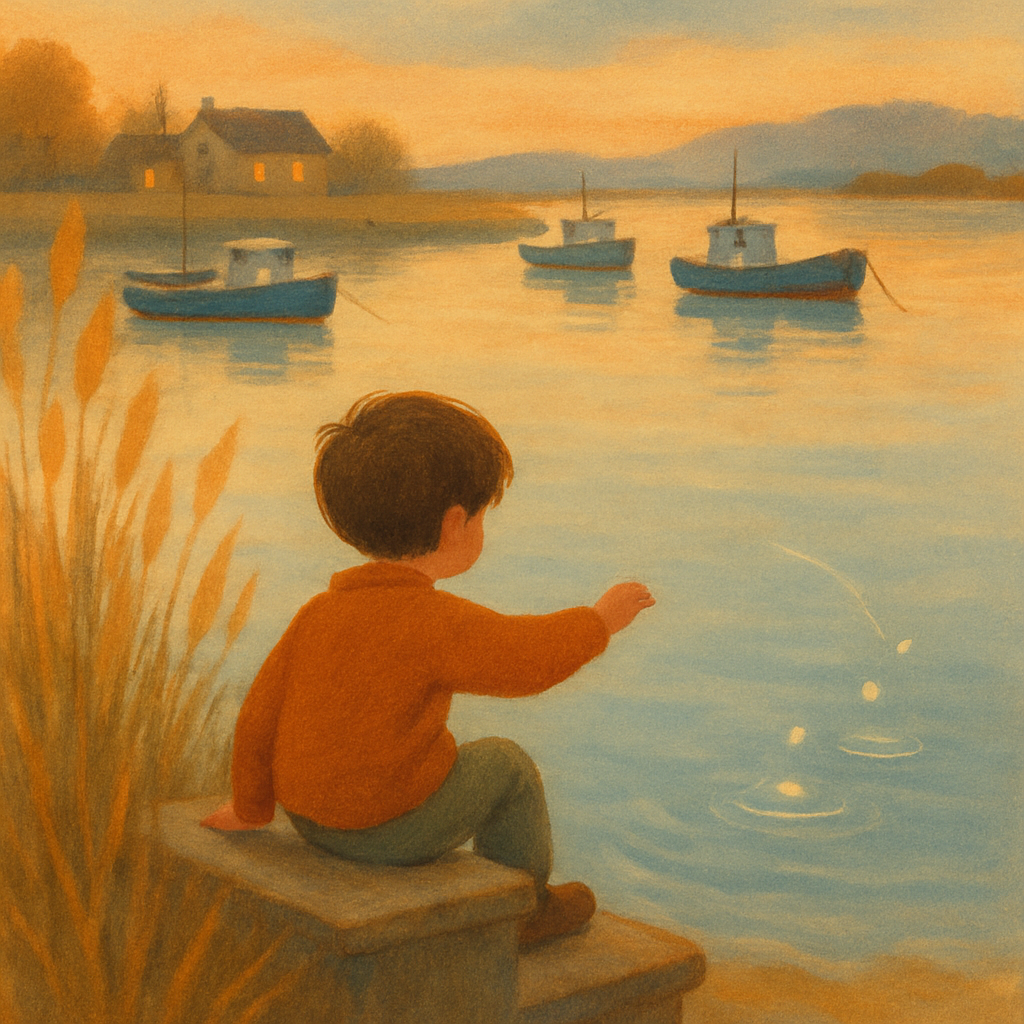 Golden Reed Harbor Painting by numbers kit