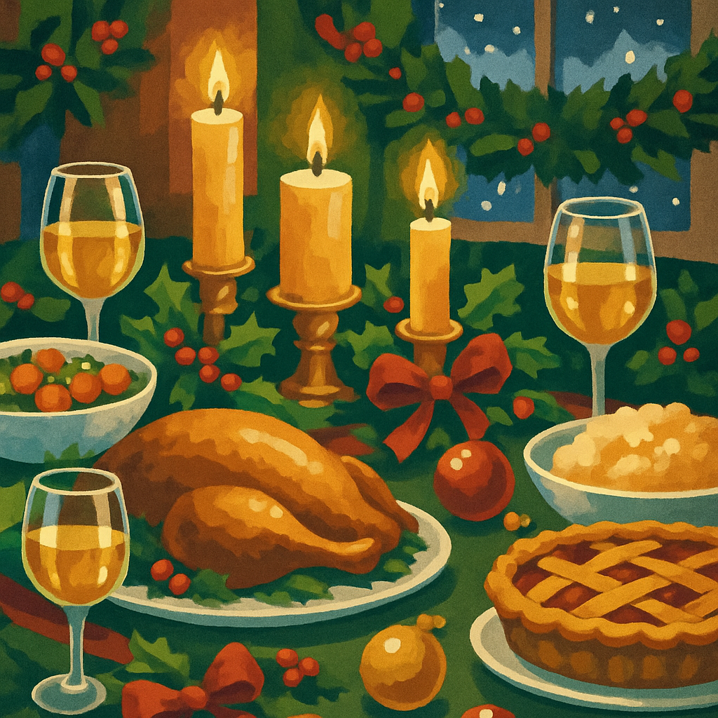 Festive Table Glow paint by numbers