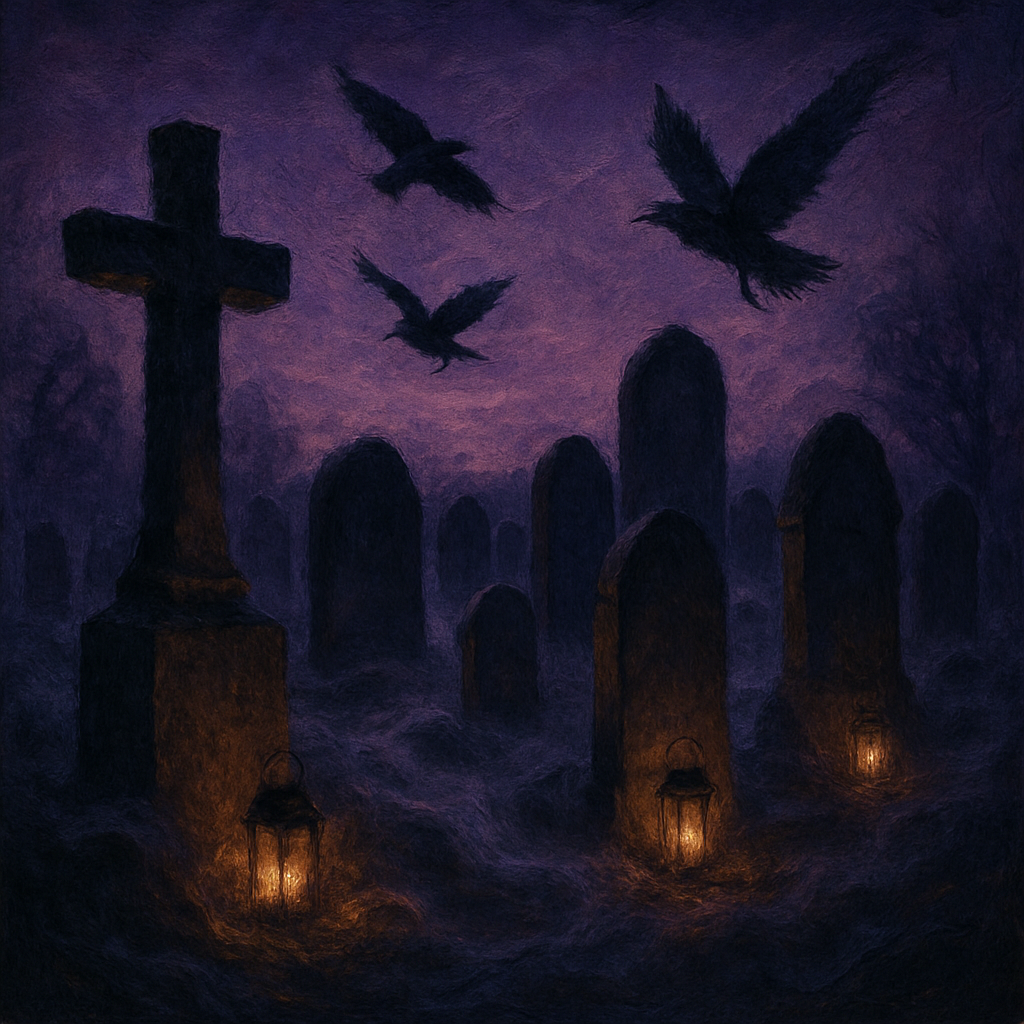 Cemetery Reverie DIY paint by numbers