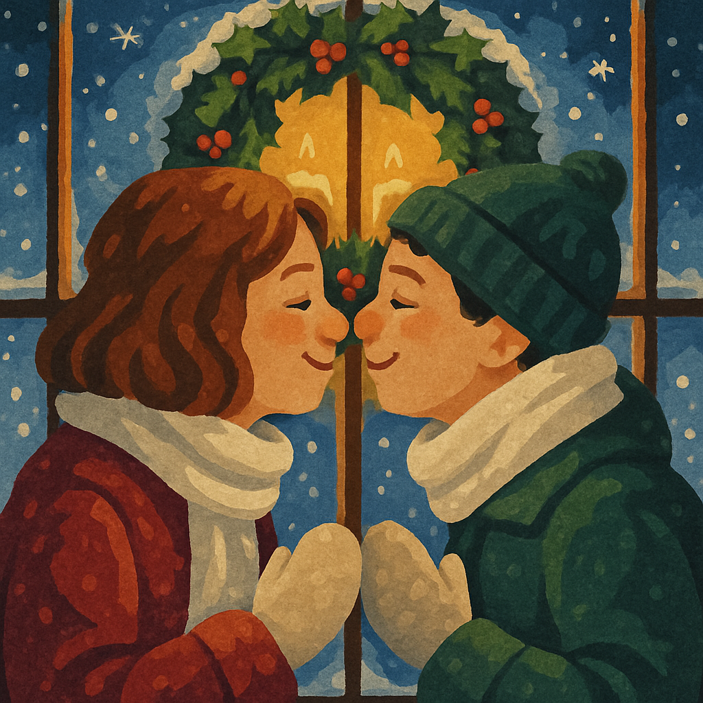 Snowy Window Wish Painting by numbers kit