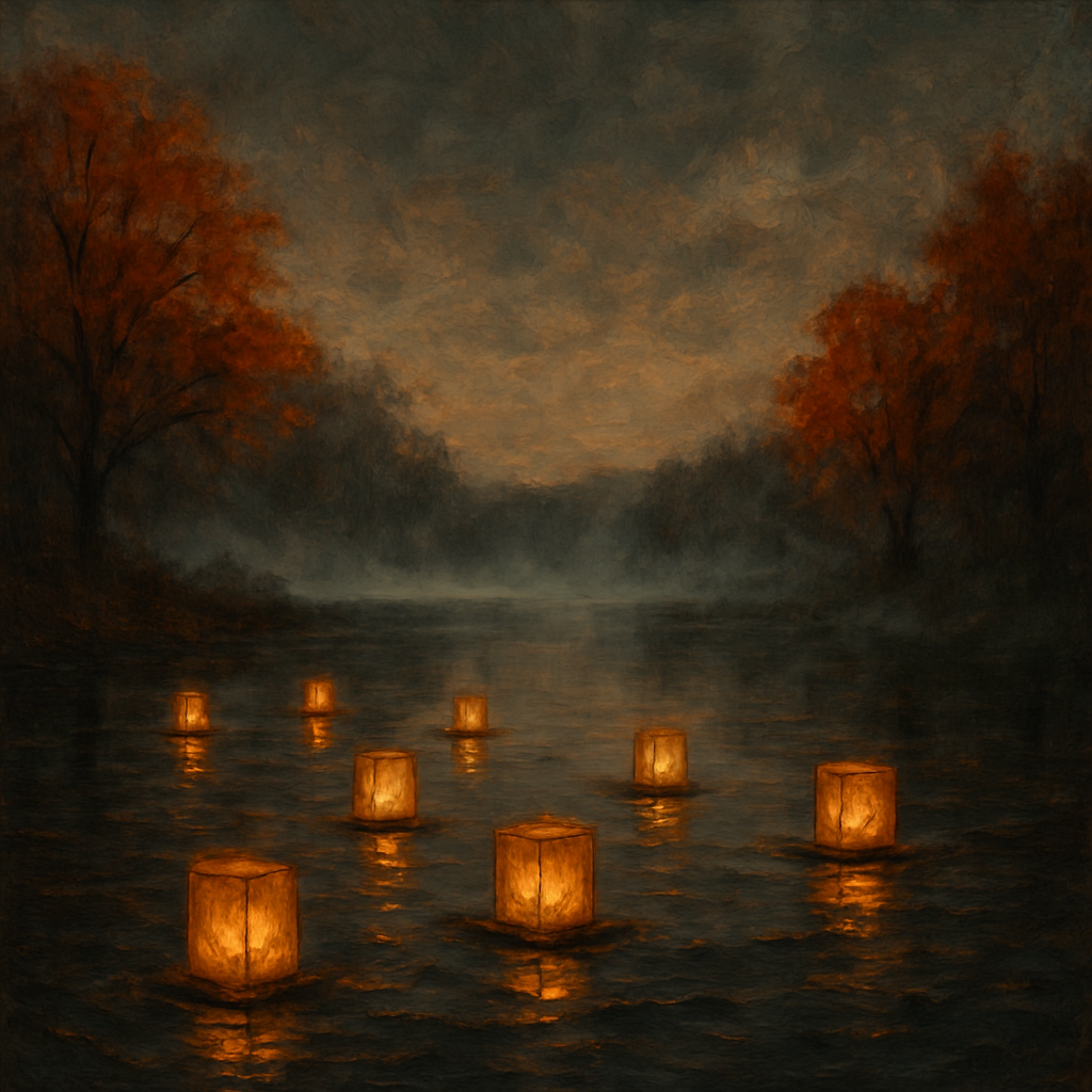 Lanterns On The Breeze DIY paint by numbers