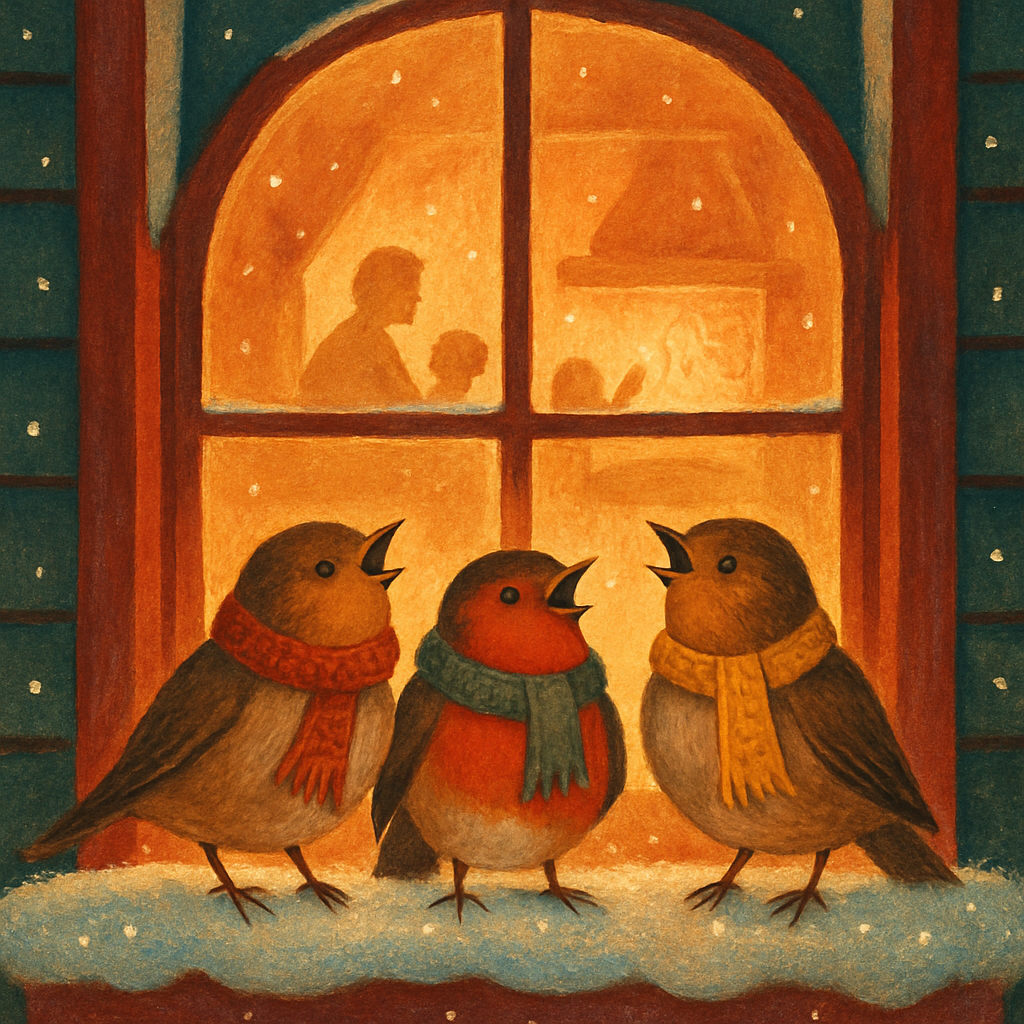 Hearthside Window Bird Chorus paint by color