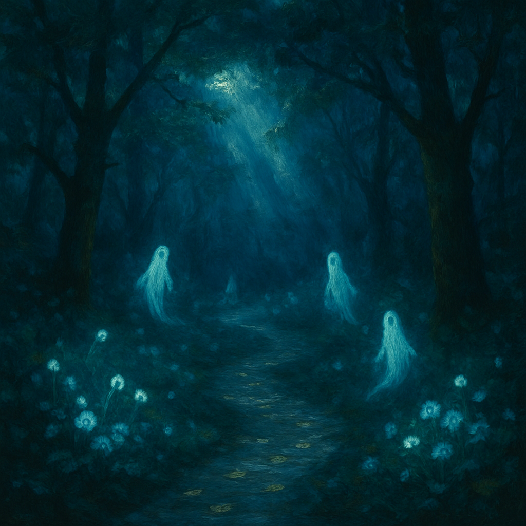 Glimmering Night Woods painting number kit
