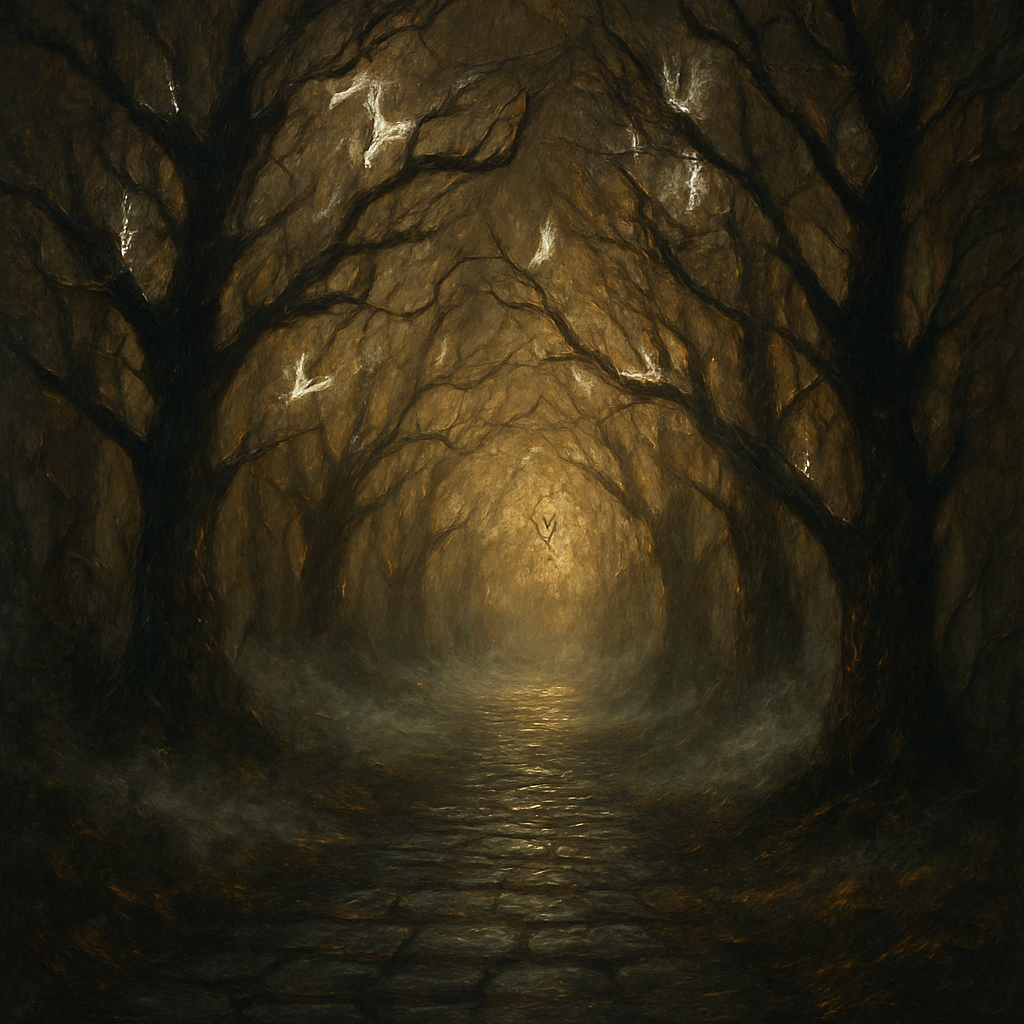 Cursed Pathway Paint by numbers kits