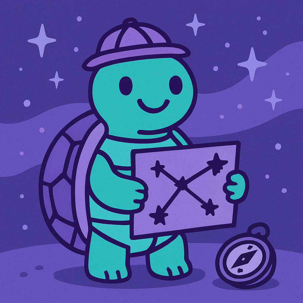 Nebula Turtle Explorer Paint by numbers art