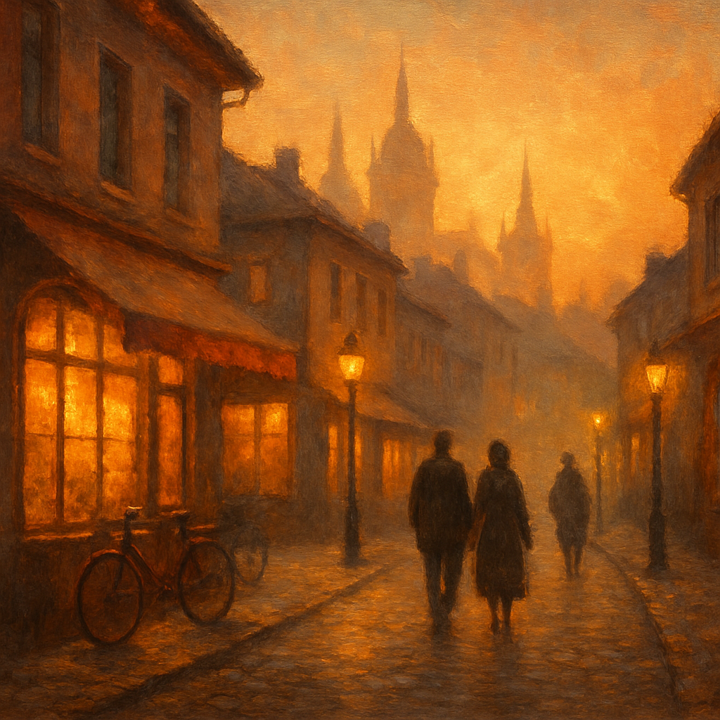 Sunset Lane Cozy Cityscape Paint by numbers kits