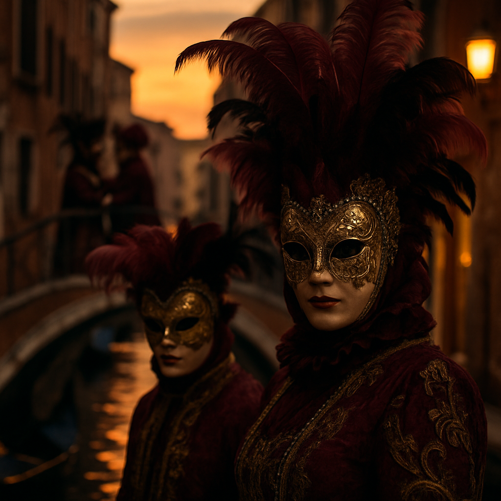 Venetian Carnival Masquerade paint by color