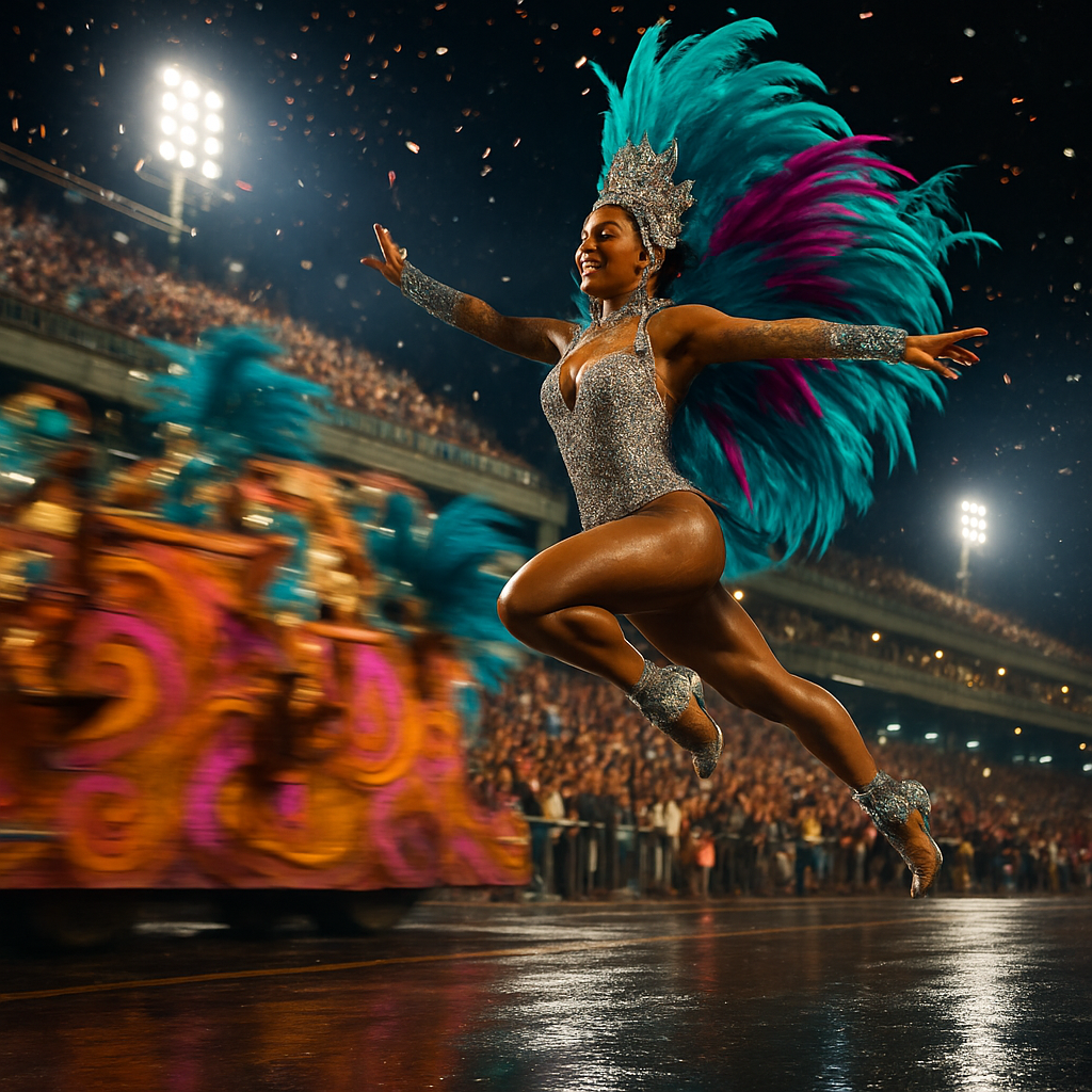 Rio Samba Street Parade painting number kit