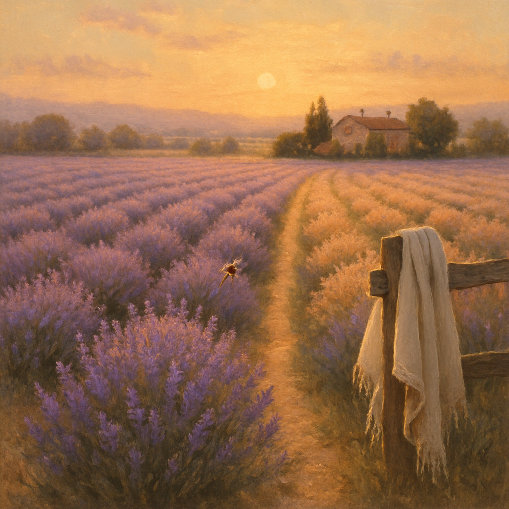 Lavender Twilight Fields DIY paint by numbers