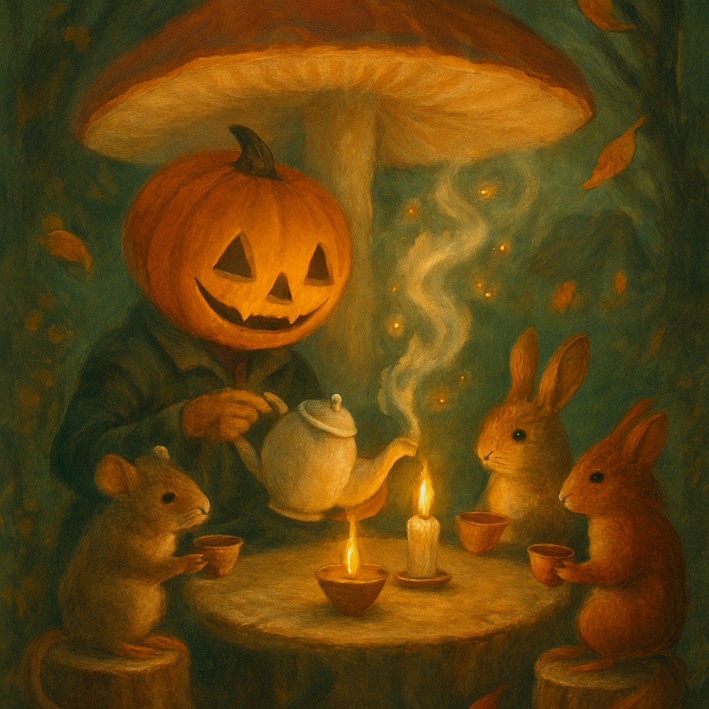 Enchanted Hollow Tea DIY paint by numbers