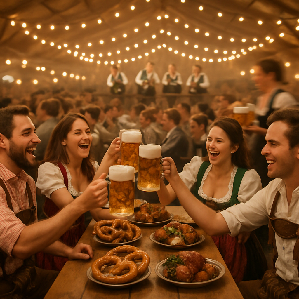 Oktoberfest Long Table Cheers paint by color
