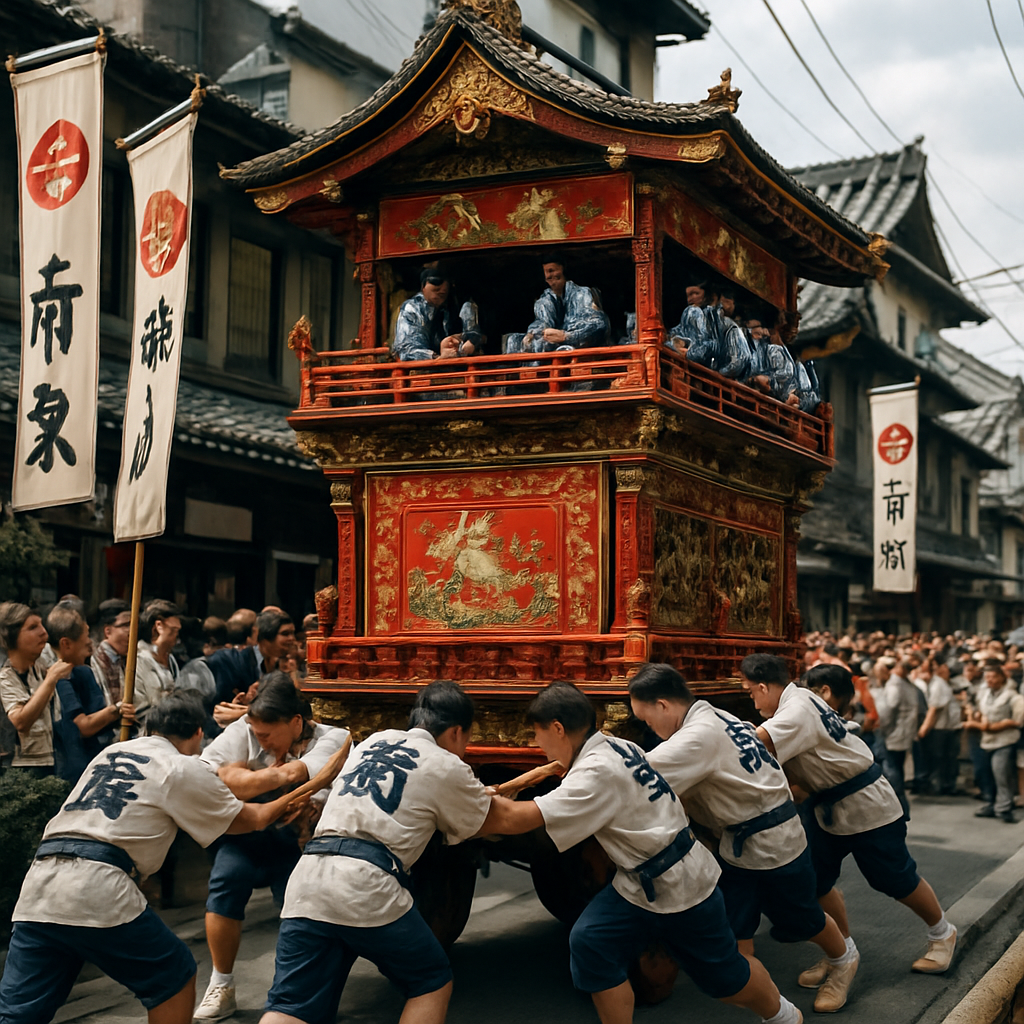 Gion Matsuri Parade Float Paint by numbers kits