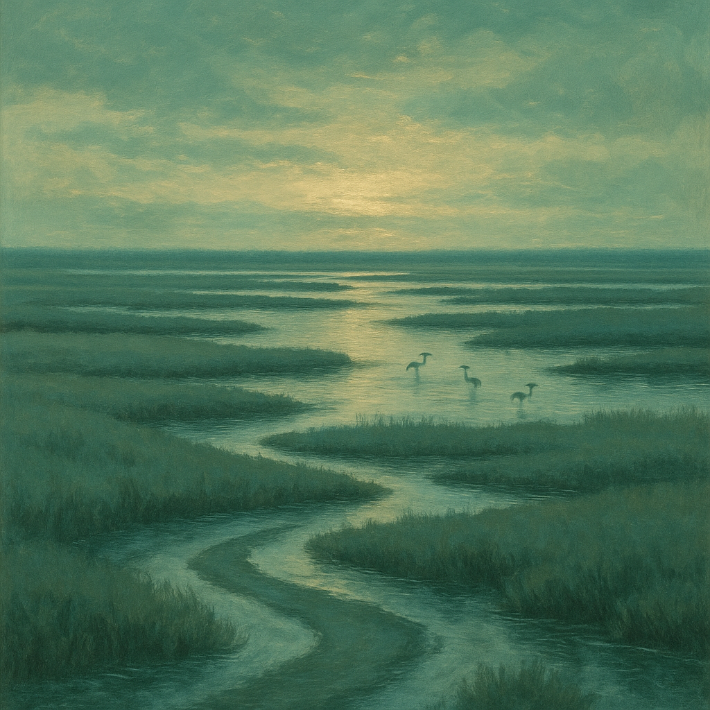 Salt Marsh Twilight Walk Paint by numbers kits