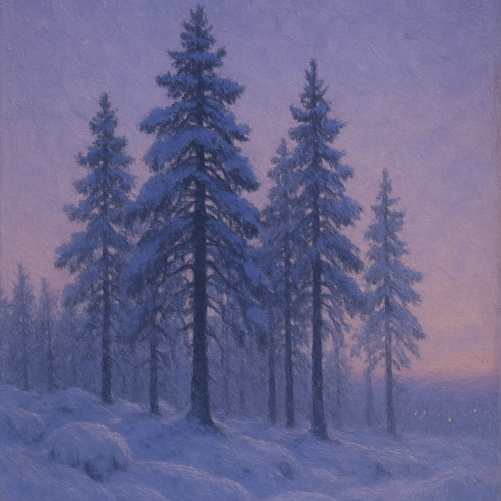 Pine Ridge At Lavender Dusk paint by numbers