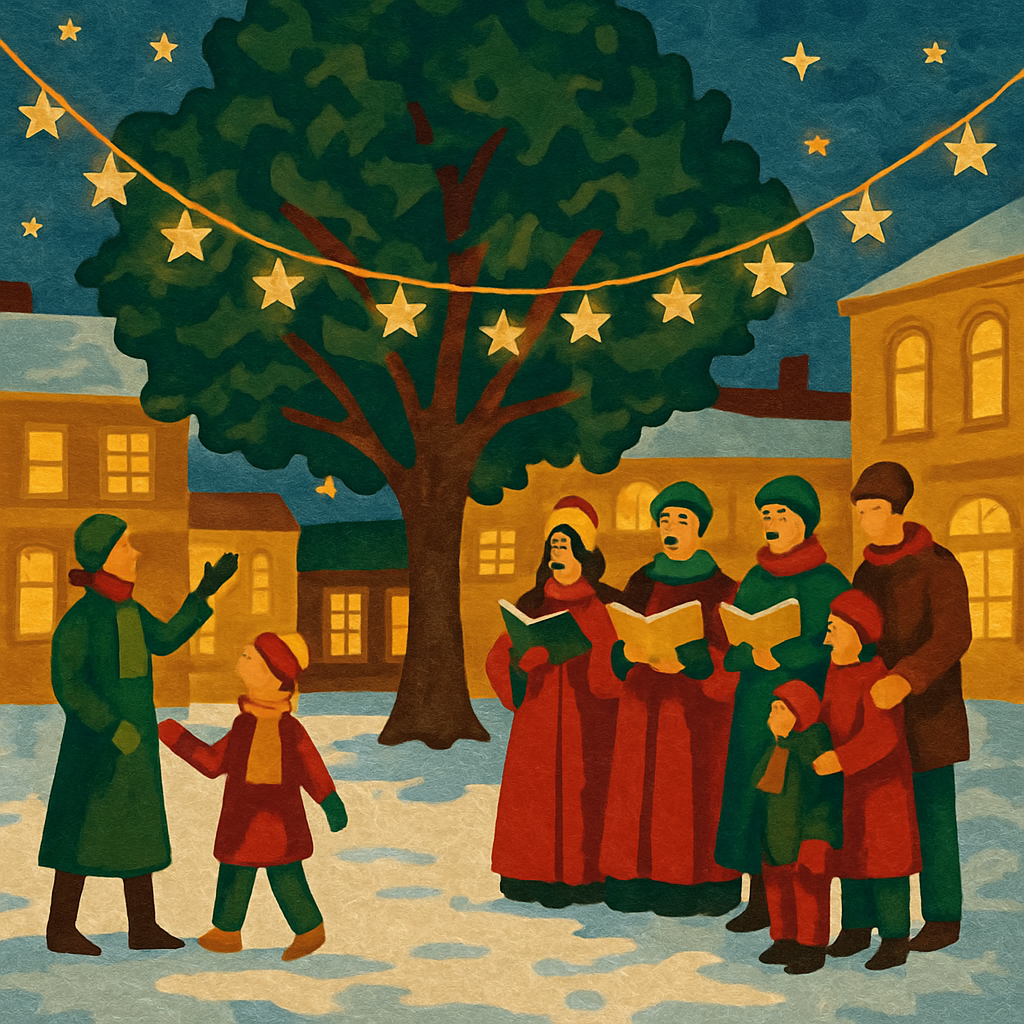 Square Of Star Garlands paint by number