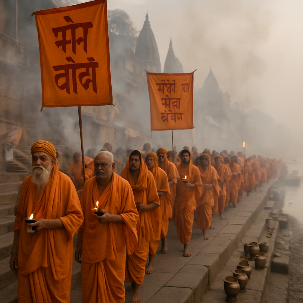 Hanuman Jayanti Procession In Varanasi Paint by numbers art