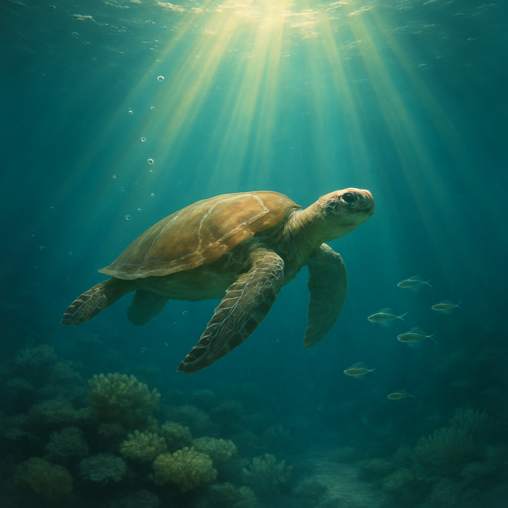 Turtle Ocean Voyage Paint by numbers art