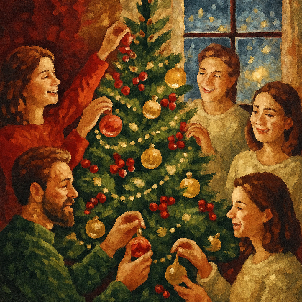 Ornament Joy Circle Painting by numbers kit