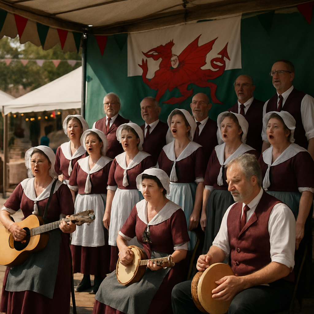 Eisteddfod Folk Stage Performance Paint by numbers art