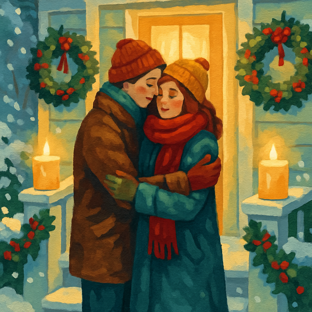 Candlelit Snowy Welcome Paint by numbers kits