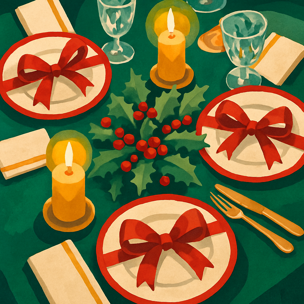 Ribbon Wrapped Feast painting number kit