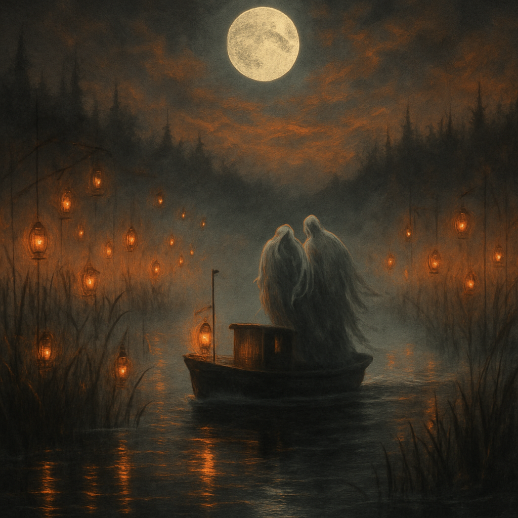 Spectral Ferry On The Marsh painting number kit