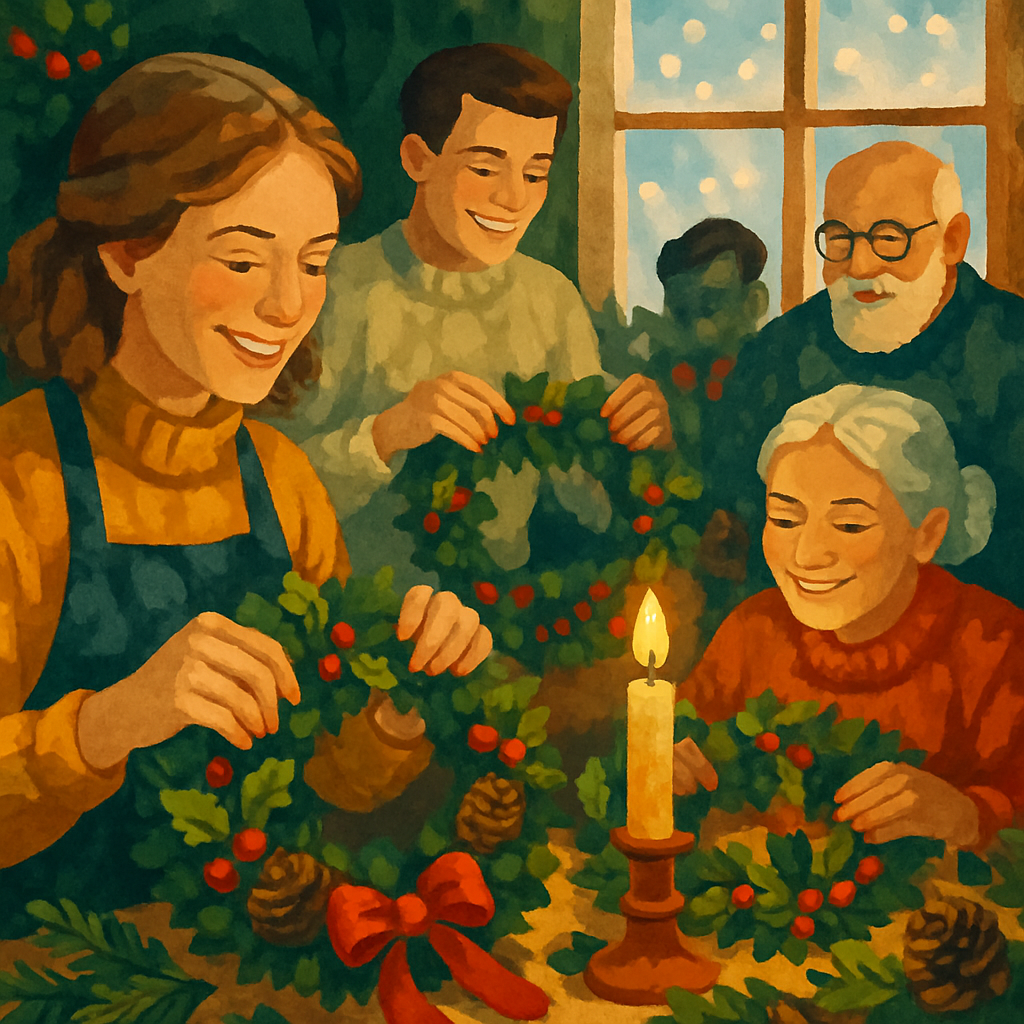 Wreath Weavers’ Workshop Paint by numbers art