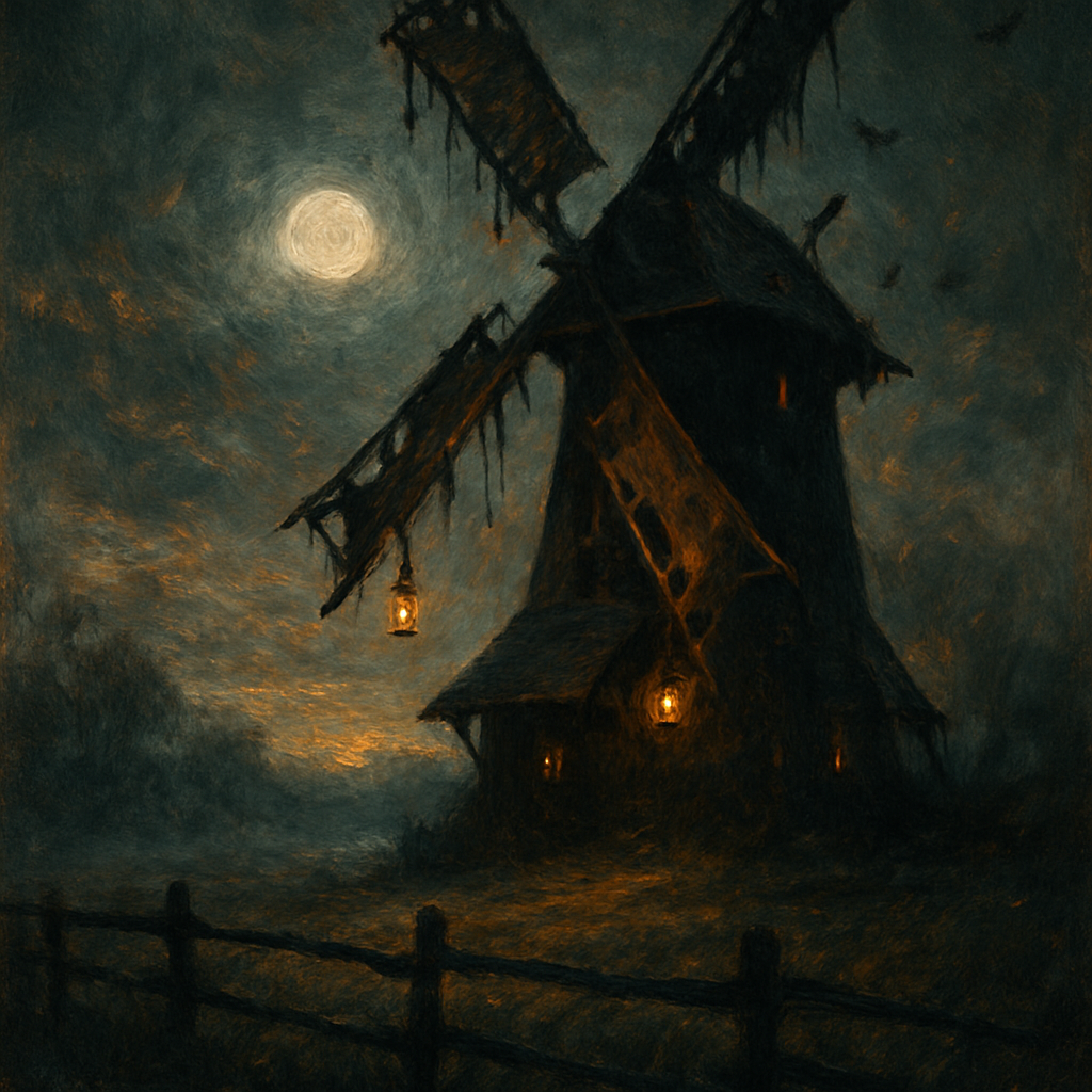 The Hollow Windmill painting number kit