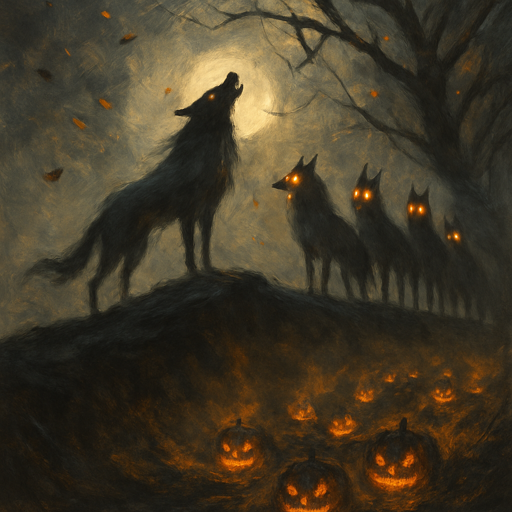Ridge Of Lantern Wolves Numbered painting kits