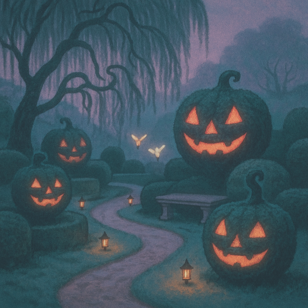 The Lanternmakers Garden painting number kit