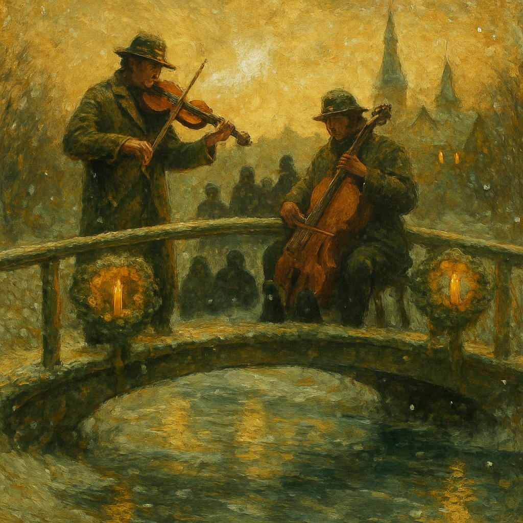 Willow Wreath Bridge Concert Painting by numbers kit