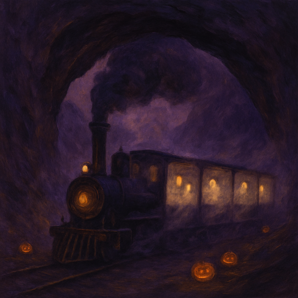 The Hushed Hollow Train paint by numbers