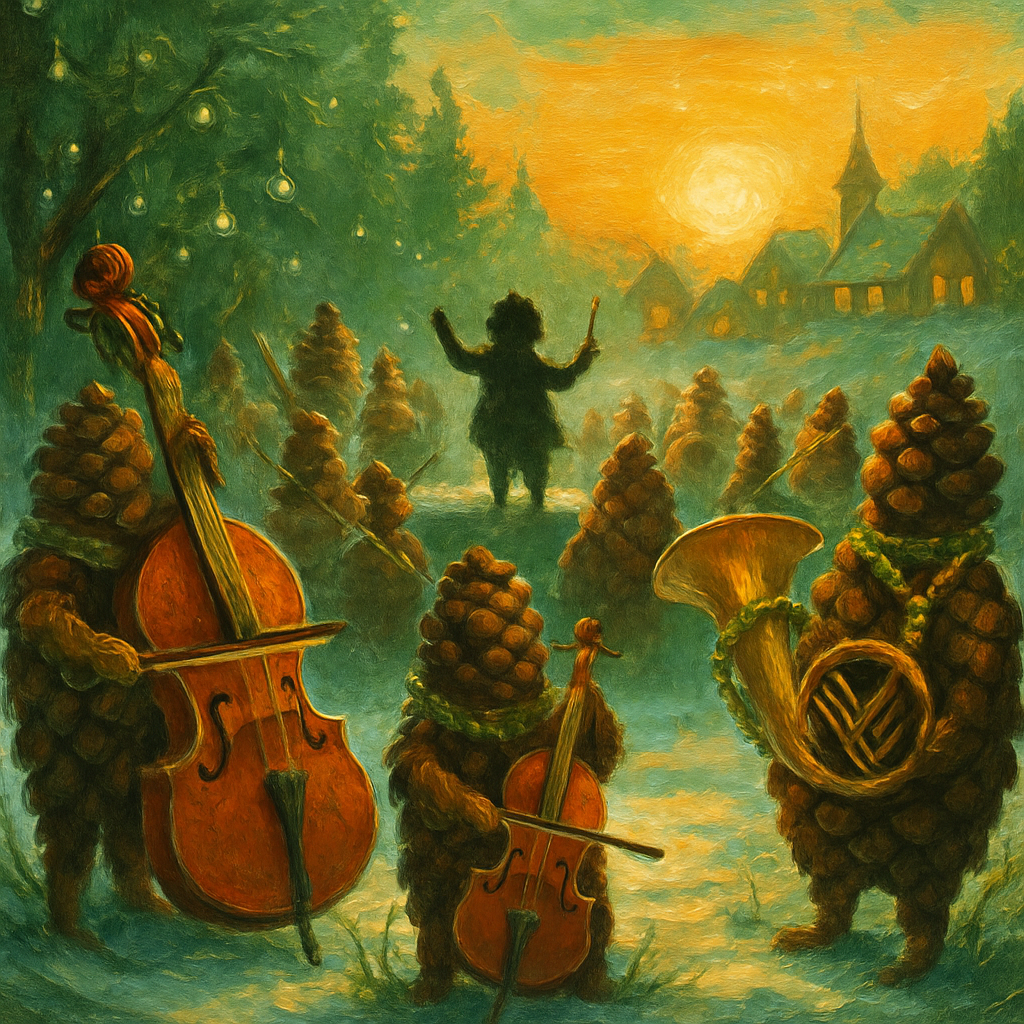 Pinecone Street Orchestra At Dawn Paint by numbers art