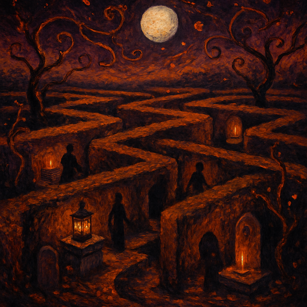 The Lantern Labyrinth paint by color