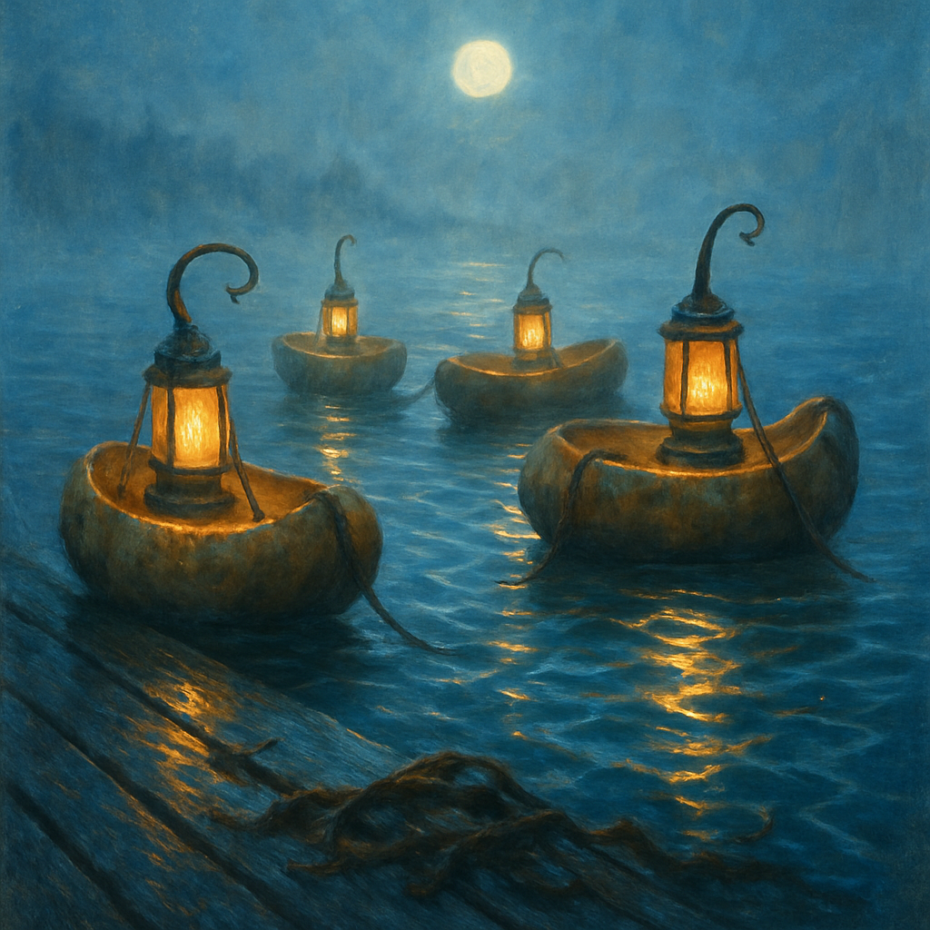 Salt Lantern Moorage Paint by numbers kits