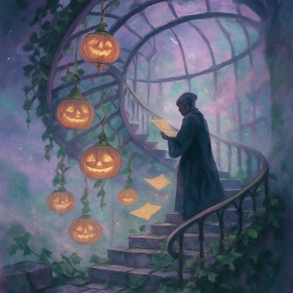 The Pumpkin Conservatory Tower DIY paint by numbers