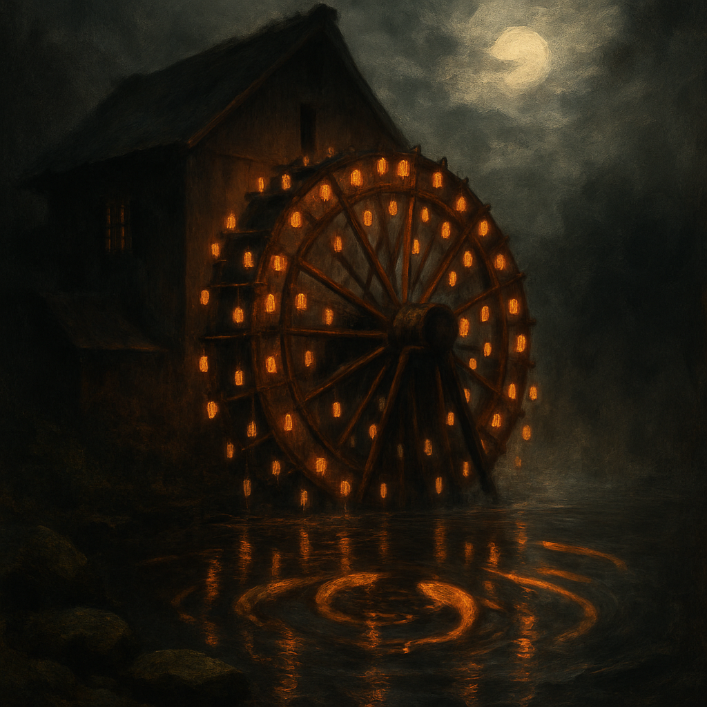 Lanternmill By Moonwater Number painting