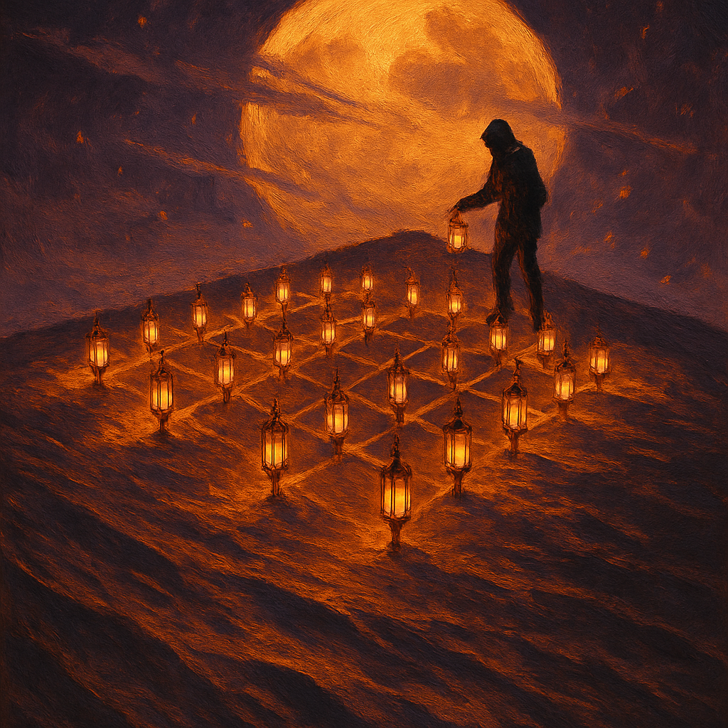 The Lanternkeepers Dunes paint by color