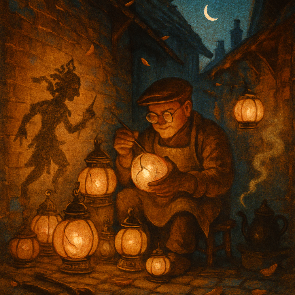 The Lanternwrights Alley painting number kit