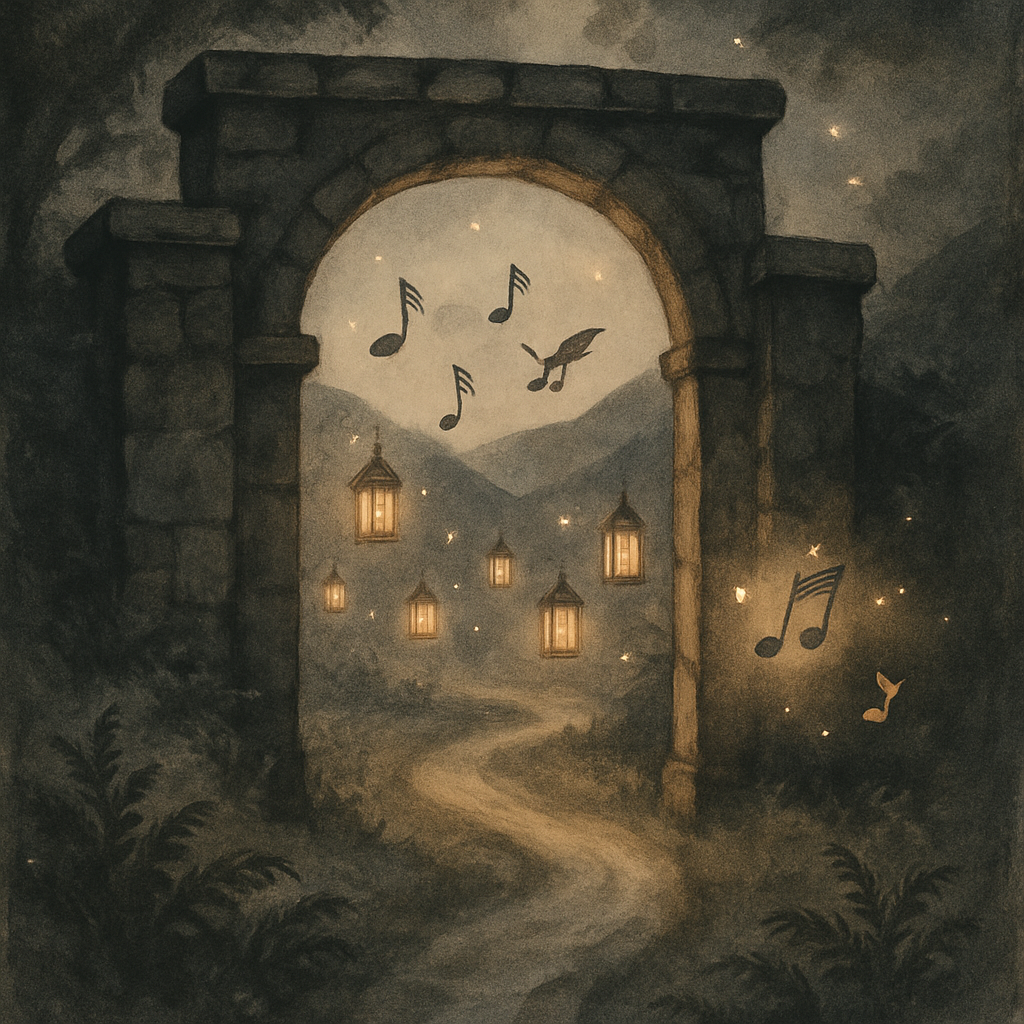 The Gate Of Quiet Lanterns paint by numbers