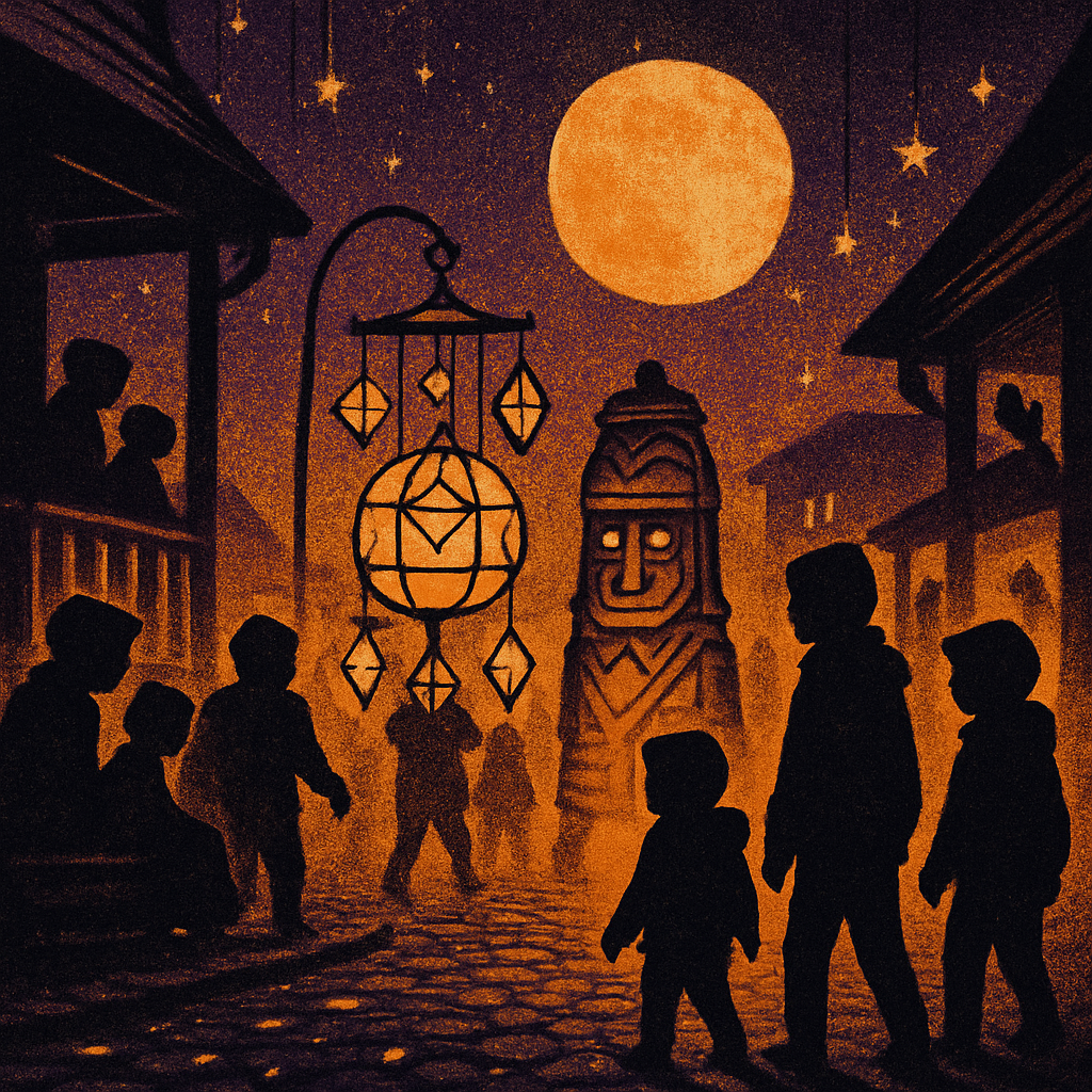 The Lanternwrights Lantern Parade Number painting