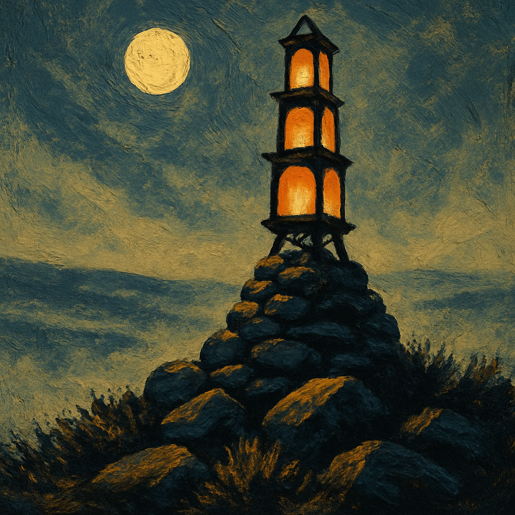 The Lanternwrights Ridge Beacon Painting by numbers kit
