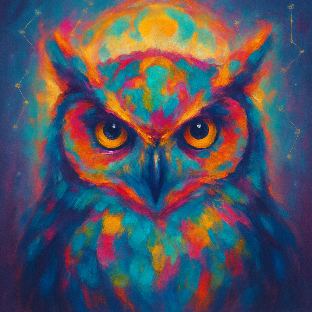 Aurora Owl Embrace Paint by numbers kits