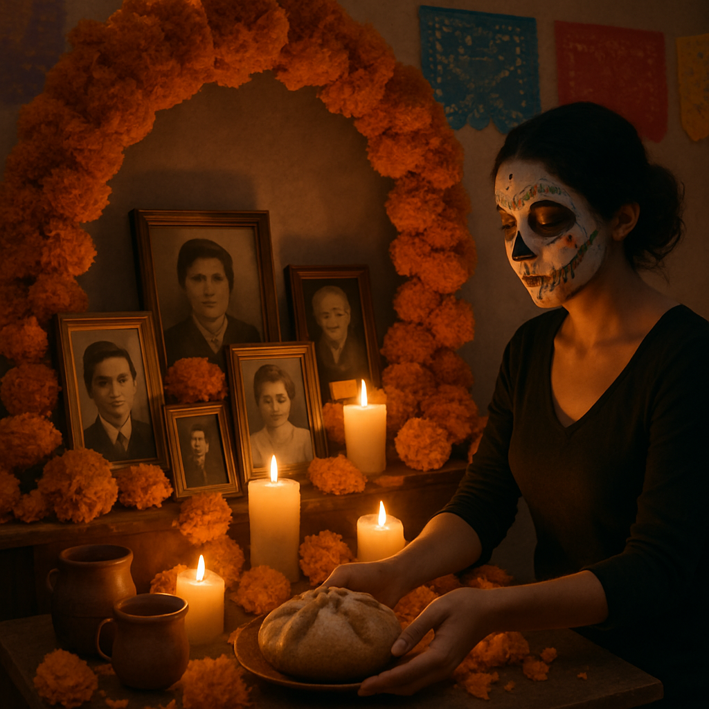 Día De Muertos Ofrenda Table Paint by numbers kits