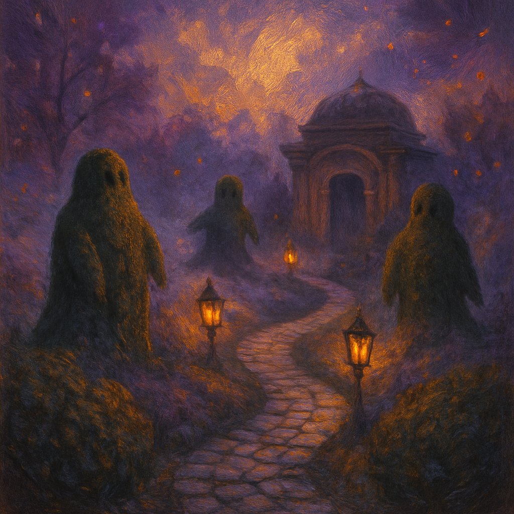 Haunted Garden Path DIY paint by numbers