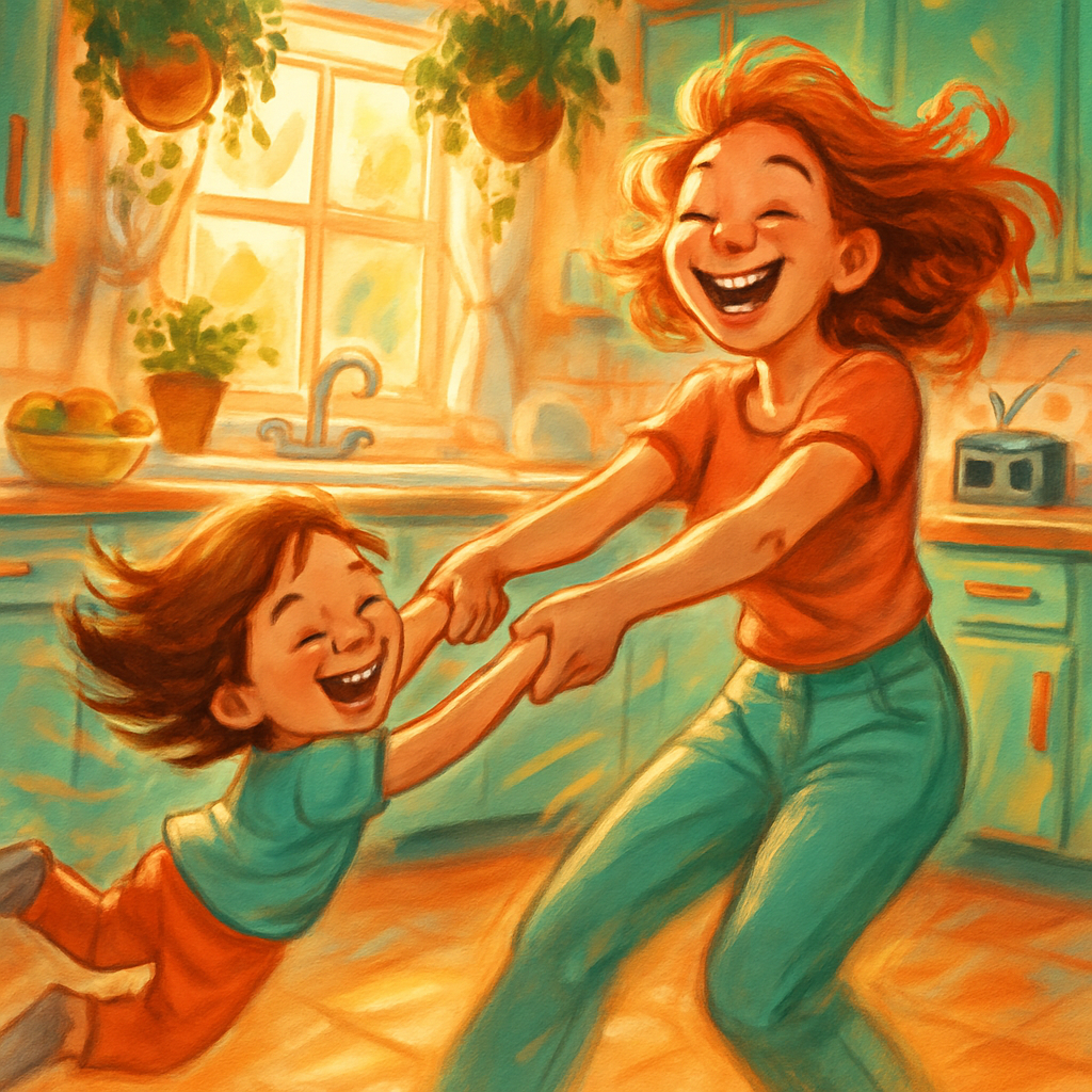 Dancing In The Kitchen With Mom Paint by numbers kits