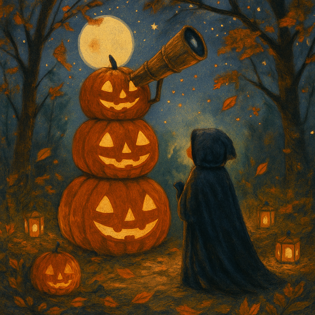 Stargazer Jack O Lantern Grove Paint by numbers kits