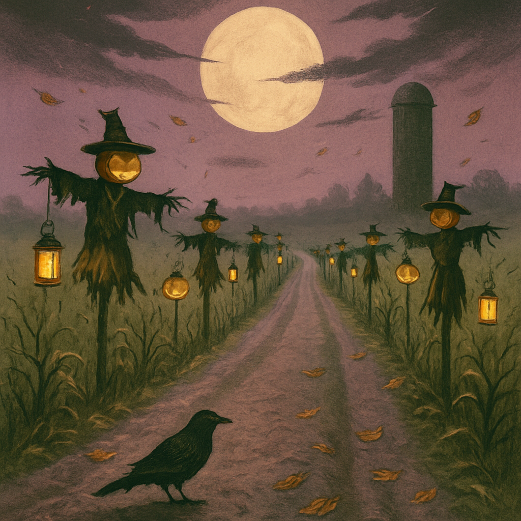 Nocturne Harvest Road Paint by numbers art