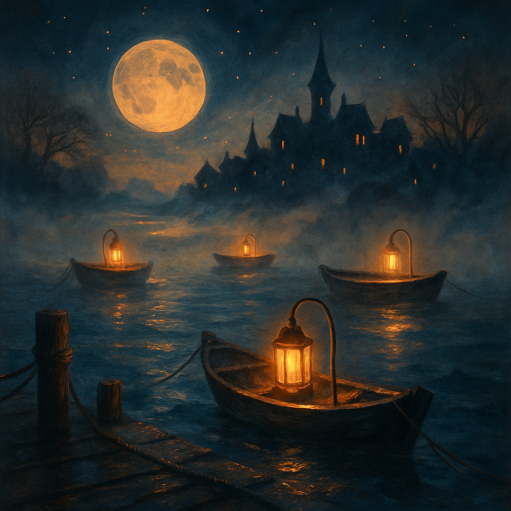 Lantern Harbor Of The Lost Number painting